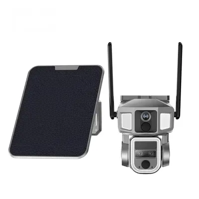 Caméra de Surveillance Solaire Motorisée 360° PTZ Double Objectif QCC-WIFI / 4G