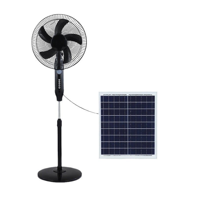 Ventilateur Solaire sur Pied Hybride TSF (Solaire + Secteur)