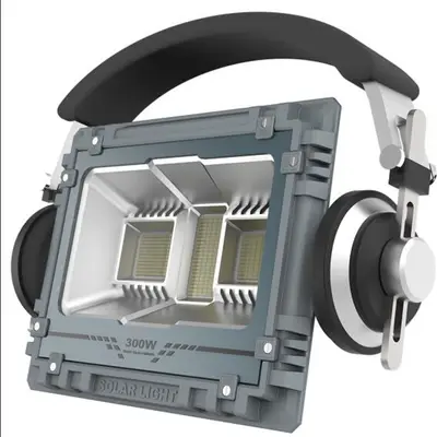 Projecteur Solaire Alien Warrior Rythme Musical RGBW & Bluetooth (60W - 800W)