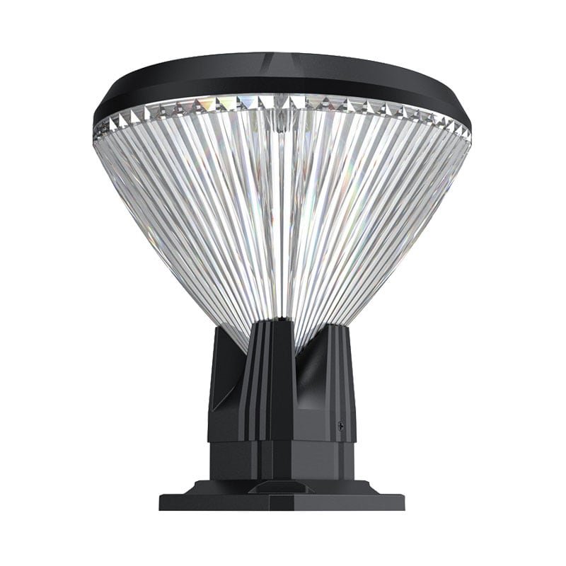 Borne Solaire de Jardin Diamant Aluminium (Hauteur 27.5cm & 78cm - 3 Couleurs)