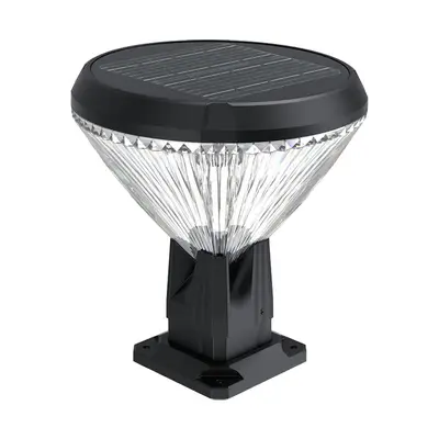 Borne Solaire de Jardin Diamant Aluminium (Hauteur 27.5cm & 78cm - 3 Couleurs)