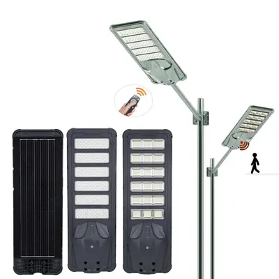 Lampadaire Solaire LED Tout-en-Un Premium MPPT (300W - 500W)