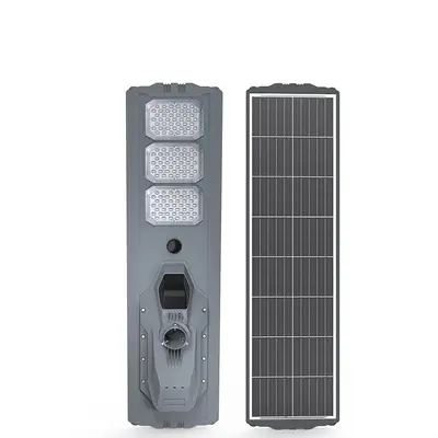 Lampadaire Solaire Tout-en-un Extra-Plat HL-PASL 80W - 150W
