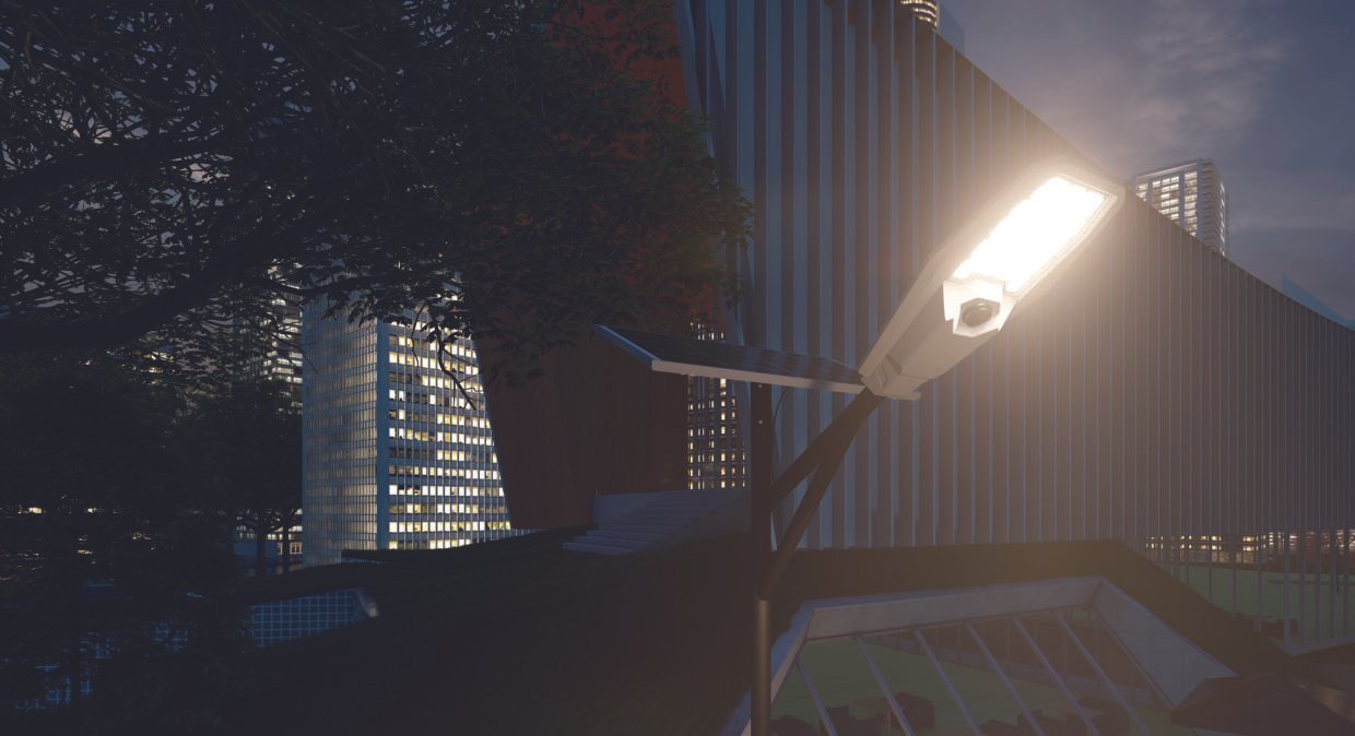 Lampadaire Solaire Interstellar Warrior II Version Améliorée (200W - 600W) - Photo 1