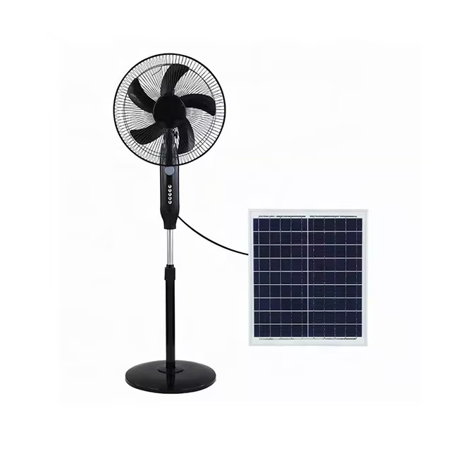 Ventilateur Solaire sur Pied 16" MJ-SF188 (Batterie 18 000mAh + Panneau 22W)